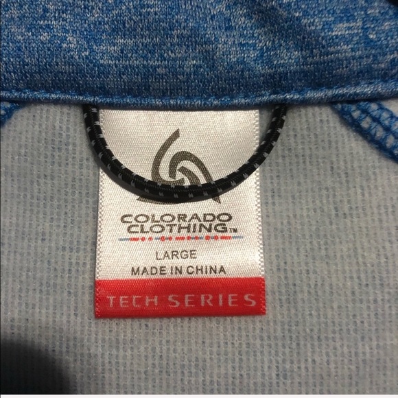 ✨20% Off Sale✨NWOT Colorado Clothing Blue Sport Half Zip Pullover Top - Picture 3 of 5